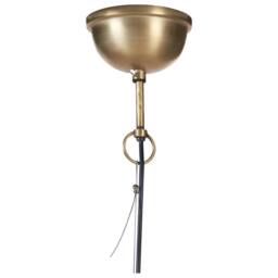 Wyld and Coco Brass Pendant Lamp - Iron Dome Ceiling Light in Bronze - thumbnail 6