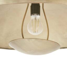 Wyld and Coco Brass Pendant Lamp - Iron Dome Ceiling Light in Bronze - thumbnail 5