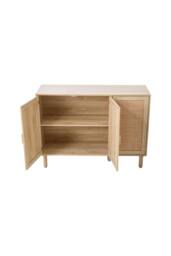 Living and Home Three-Door Wooden Sideboard in Light Oak - thumbnail 2
