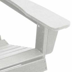 Berkfield Home Modern Adirondack Chair with Footrest White HDPE - thumbnail 8