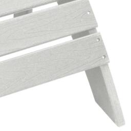 Berkfield Home Modern Adirondack Chair with Footrest White HDPE - thumbnail 7