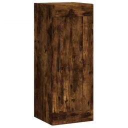 Berkfield Home Highboard Smoked Oak 34.5x34x180 cm Engineered Wood in Brown - thumbnail 8