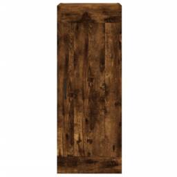 Berkfield Home Highboard Smoked Oak 34.5x34x180 cm Engineered Wood in Brown - thumbnail 7