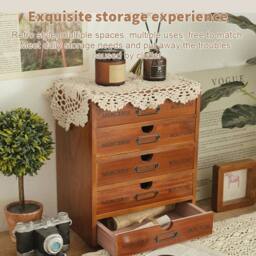 SPETLEK 5 Drawer Chest of Drawers in Brown - thumbnail 3