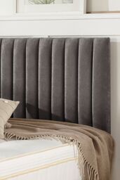 Aspire Grant Divan, Linen Fabric, Strutted Headboard, 2 Drawers in Brown - Size: King - thumbnail 3