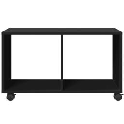 Berkfield Home vidaXL¬†Rolling¬†Cabinet¬†Black 72x33x42.5 cm Engineered Wood in Black - thumbnail 5
