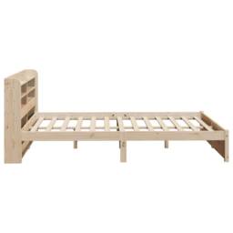Berkfield Home Bed Frame with Headboard without Mattress 160x200 cm in Light Brown - thumbnail 7