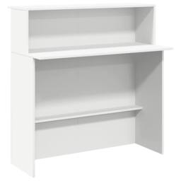Berkfield Home Reception Desk White 180x50x103.5 cm Engineered Wood - thumbnail 8