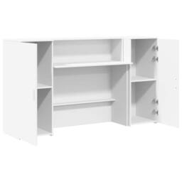 Berkfield Home Reception Desk White 180x50x103.5 cm Engineered Wood - thumbnail 6