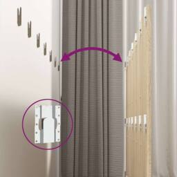 Berkfield Home Wall Headboard Sonoma Oak 240x1.5x80 cm Engineered Wood in Light Oak - thumbnail 6