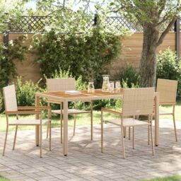 Berkfield Home Outdoor Chairs 4 pcs 54 x 56 x 90 cm in Cream
