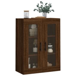 Berkfield Home Wall Mounted Cabinet Brown Oak 69.5x34x90 cm - thumbnail 4