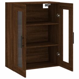 Berkfield Home Wall Mounted Cabinet Brown Oak 69.5x34x90 cm - thumbnail 6