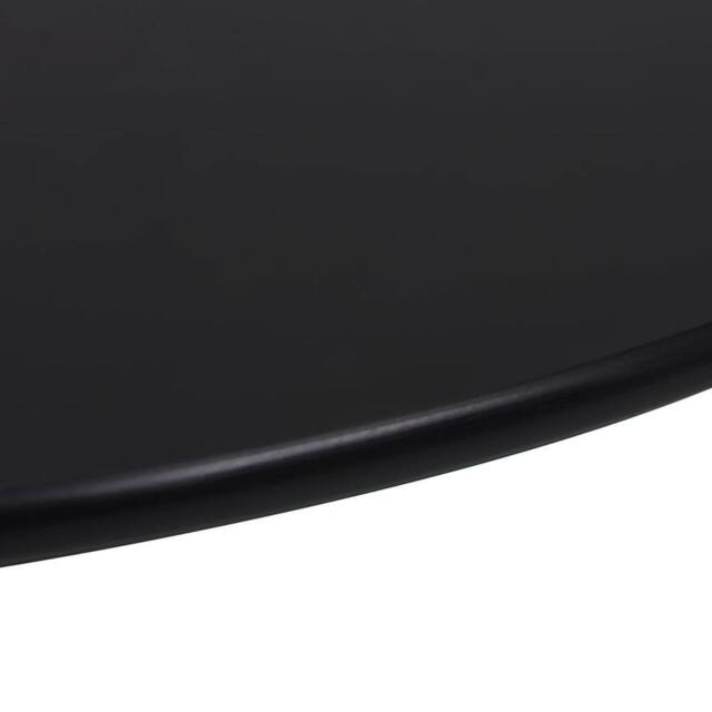 Berkfield Home Table Top Tempered Glass Round 800 mm in Black - image 1