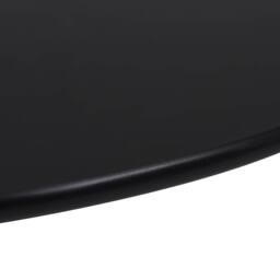 Berkfield Home Table Top Tempered Glass Round 800 mm in Black - thumbnail 1