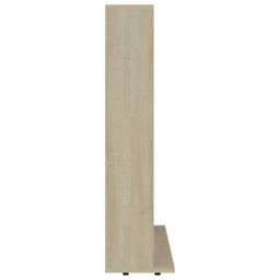Berkfield Home CD Cabinet Sonoma Oak 102x23x89.5 cm Engineered Wood in Brown - thumbnail 5
