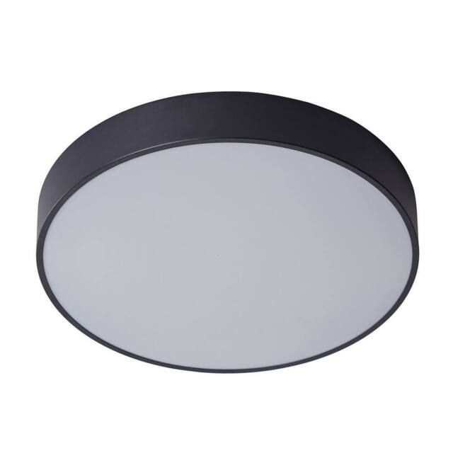 Netlighting Modern LED Flush Ceiling Light Black Warm White 3000K 1800lm - image 1