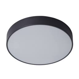 Netlighting Modern LED Flush Ceiling Light Black Warm White 3000K 1800lm - thumbnail 1