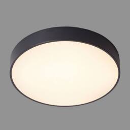 Netlighting Modern LED Flush Ceiling Light Black Warm White 3000K 1800lm - thumbnail 2