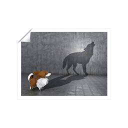 "Warren Reed - Designer Hidden Potential - Wolf Unframed Art Print - Size: W20"" x H30""" - thumbnail 2