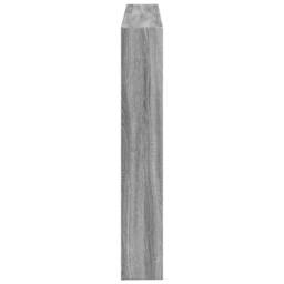 Berkfield Home Headboard Cabinet with LED Grey Sonoma 140x17x102 cm - Size: 140 x 17 x 102 cm - thumbnail 7