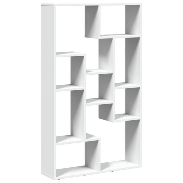 Berkfield Home Bookcase White 72x20x120 cm Engineered Wood - Size: 72 x 20 x 120 cm - image 1
