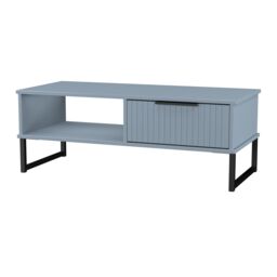 Ready Assembled 2 U Menai 1 Drawer Coffee Table (Ready Assembled) in Light Blue - Size: Medium - thumbnail 4
