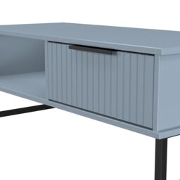 Ready Assembled 2 U Menai 1 Drawer Coffee Table (Ready Assembled) in Light Blue - Size: Medium - thumbnail 5