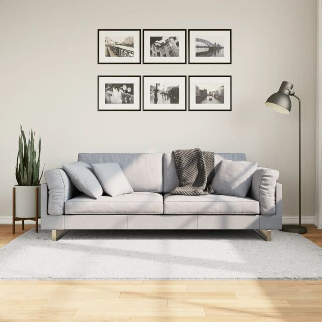 Berkfield Home Rug OVIEDO Short Pile Grey 140x200 cm - Size: Medium - image 1