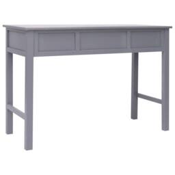 Berkfield Home Writing Desk Grey 110x45x76 cm Wood - Size: 110 x 45 x 76 cm - thumbnail 5