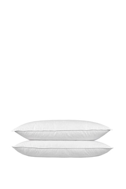 Homescapes Goose Feather & Down King Size Pillow Pair in White - image 1
