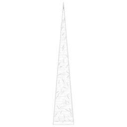 Berkfield Home Acrylic Decorative LED Light Cone Cold White 90 cm - thumbnail 5