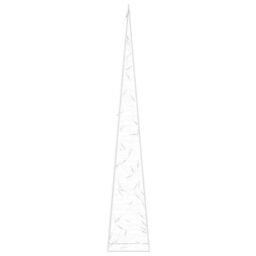 Berkfield Home Acrylic Decorative LED Light Cone Cold White 90 cm - thumbnail 6