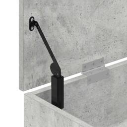 Berkfield Home Shoe Bench Concrete Grey 102x30.5x45 cm Engineered Wood - thumbnail 9