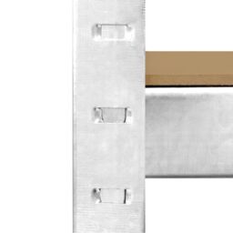 Monstershop Monster Racking 4 x Galwix Galvanised Steel Shelves, 90cm Wide in Silver - thumbnail 9