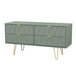 Ready Assembled 2 U Dallas 4 Drawer Bed Box (Ready Assembled) in Pale Green - Size: Small - thumbnail 3