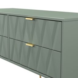 Ready Assembled 2 U Dallas 4 Drawer Bed Box (Ready Assembled) in Pale Green - Size: Small - thumbnail 4