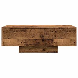 Berkfield Home Coffee Table Old Wood 85x55x31 cm Engineered Wood in Brown - Size: 85 x 55 x 31 cm - thumbnail 4