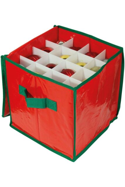 Netagon Seasonal Ornaments Storage Bag 320x310x310mm in Red - image 1