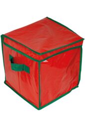 Netagon Seasonal Ornaments Storage Bag 320x310x310mm in Red - thumbnail 5