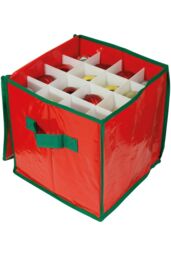 Netagon Seasonal Ornaments Storage Bag 320x310x310mm in Red - thumbnail 1