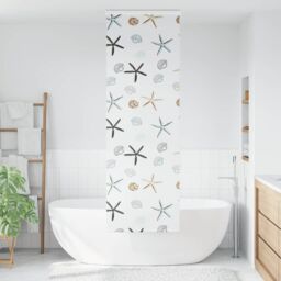 Berkfield Home Shower Roller Blind with Cassette 60x240 cm Fabric Width 56 cm in Black - thumbnail 2