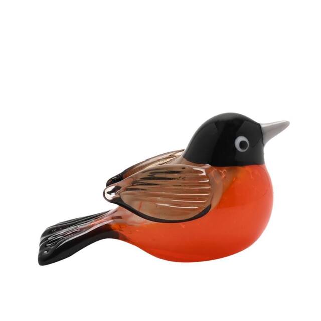 Objets d'Art Miniature Glass Figurine - Robin - image 1