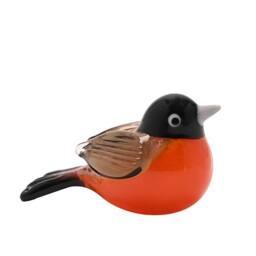 Objets d'Art Miniature Glass Figurine - Robin - thumbnail 2