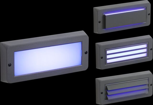 Netlighting Blue LED Surface Mount Brick light Grey 230V IP65 5W - image 1