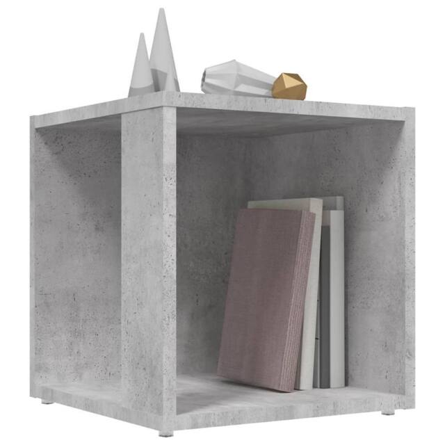 Berkfield Home Side Table Concrete Grey 33x33x34.5 cm Engineered Wood - image 1
