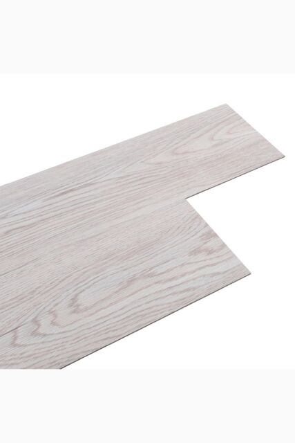 Living and Home 36Pcs Rustic Style PVC Self-adhesive Plank Flooring in Light Grey - image 1