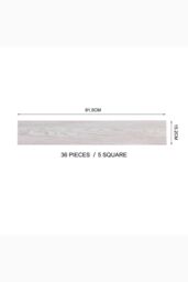 Living and Home 36Pcs Rustic Style PVC Self-adhesive Plank Flooring in Light Grey - thumbnail 3