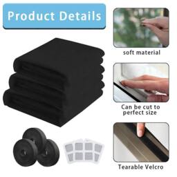 SPETLEK 6x Window Insect Screen Mesh Net Fly Mosquito Screen in Black - Size: 1 - thumbnail 3