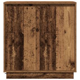 Berkfield Home Sideboard with LED in Old Wood - 71x34.5x75 cm Engineered Wood in Brown - thumbnail 7